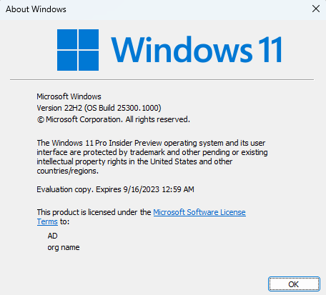 Kiểm tra phiên bản Windows 11